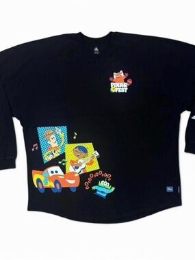 Disney black Pixar Fest 2024 Spirit Jersey shirt